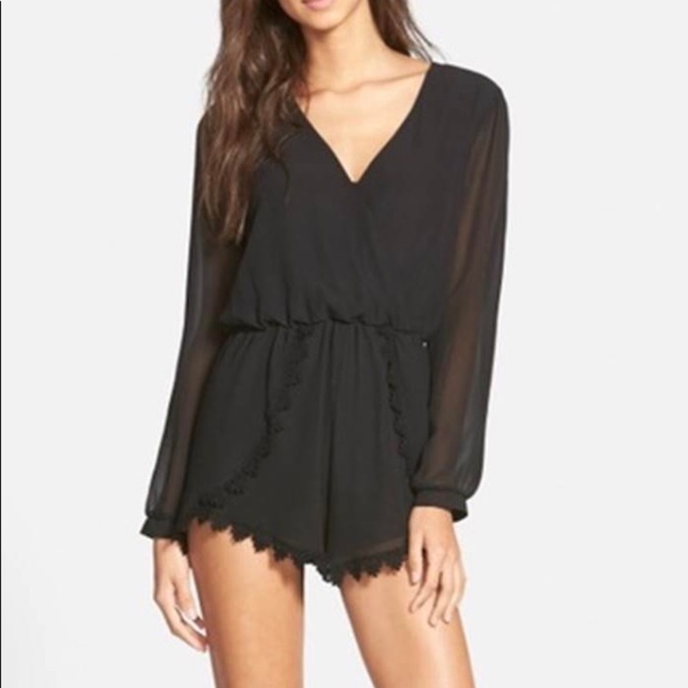 ASTR Black Romper